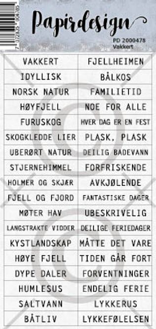 Hovedbilde Vakkert (6 klistremerker)