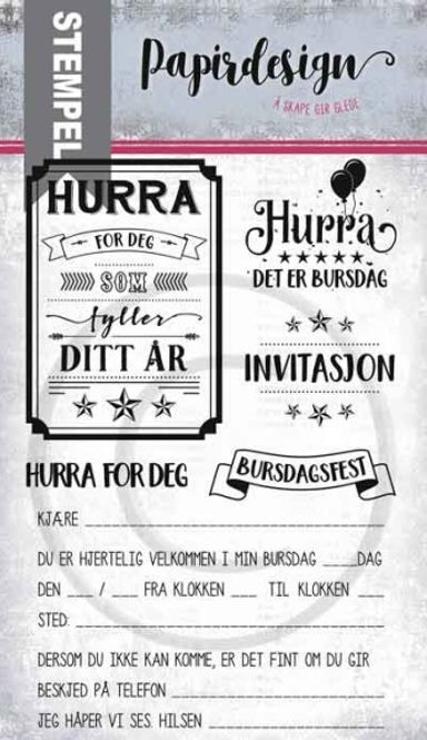Hovedbilde PD 18388 Bursdagsinvitasjon, ...