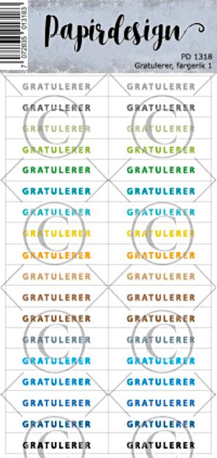Hovedbilde Gratulerer, fargerik 1